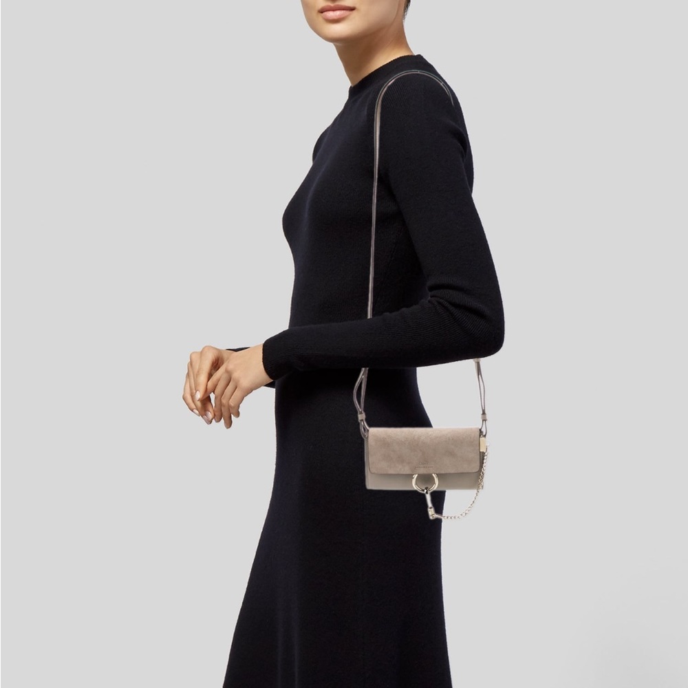 Chloe Leather Faye crossbody Bag mini - Picture 3 of 8